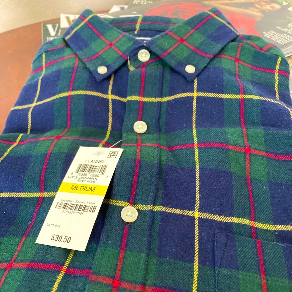 Macys brand Club Room flannel shirt